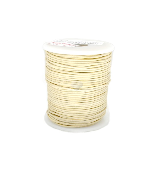 Leather cord (5 mt) 2 mm - Natural